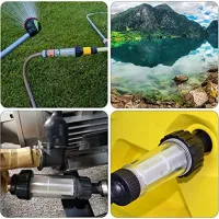 Water Filter Garden Hose, 3/4 Inch Water Pre-Filter Water Filter Set with 5 Filter Inserts + 2 Quick Adapters