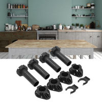 4Set Cabinet Feet ขาตู้ปรับระดับได้ ABS ขารองรับสำหรับตู้เฟอร์นิเจอร์ตู้เสื้อผ้า Black