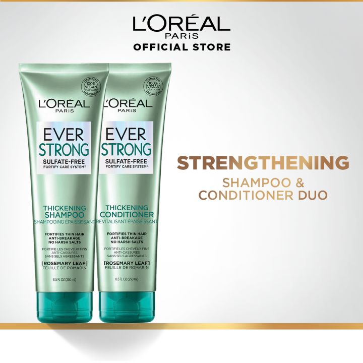 LOreal Paris Ever Strong Thickening Hair Color Shampoo and Conditioner