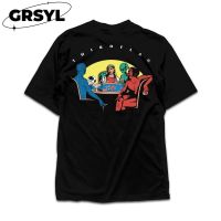 GRSYL thirdflag  GOD PLAYING POKER  เสื้อยืด คอกลม แขนสั้น ผ้าคอตตอนทรงได้สุดแสบ ของใหม่ พร้อมส่ง