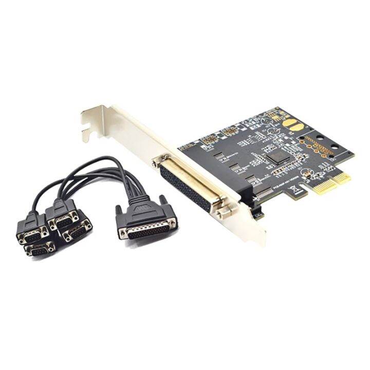 4-port-rs232-pci-สำหรับ-express-serial-card-pcie-to-db9-9pin-rs232ขยายเพิ่มการ์ด-pci-e-riser-asix-ax99100-c