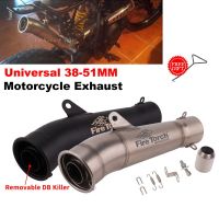 51mm Universal Motorcycle Exhaust Modified Muffler Pipe GP Scooter Pit Bike For R3 R25 ninja250 300 400 DUKE 250 390 790 RC390 Haberdashery