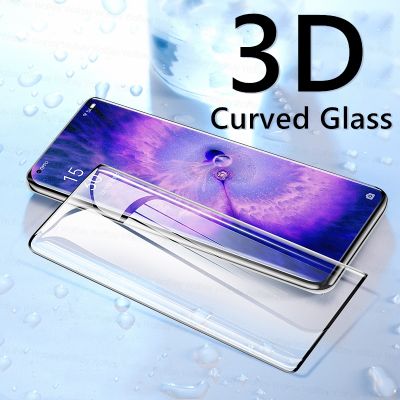 กระจกโค้ง3D สำหรับมืออาชีพ X5ออปโป้ไฟนด์ X6 X3ฟิล์มป้องกันนิรภัยปกป้องหน้าจอ