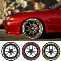 【LZ】csu8dq 3D Car Tires   Rim Stickers White Red Yellow Wall Blade Tyre Decals Automobile Motorcycle Tire Decoration Wheel Sticker