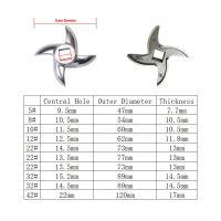 3PCS เครื่องบดเนื้อมีดใบมีด22 #32 # Mincer Juicers สแตนเลสอุปกรณ์ทดแทนเครื่องใช้ในครัว Parts