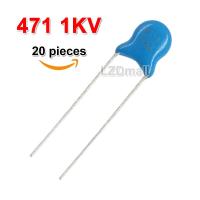 20pcs 470pF 471 1KV High Voltage Ceramic Capacitor