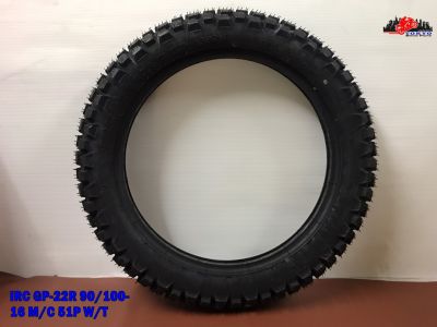 "IRC" TIRE Model GP-22R 90/100 - 16 M/C 51 P W/T // ยางนอก ยางมอเตอร์ไซค์ ยาง ไอ.อาร์.ซี. สินค้าคุณภาพดี