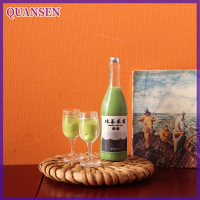 QUANSEN 1ชุด1:12 dollhouse Miniature Fruit Wine drink ขวดไวน์ถ้วยดื่มรุ่นเด็กแกล้งเล่นของเล่นตุ๊กตาบ้านอุปกรณ์เสริม