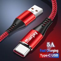 [Hot K] สายชาร์จ5A USB C,สายชาร์จเร็วสายรับส่งข้อมูลสายไฟสำหรับ Huawei P10บวก P20 Pro Mate9 Samsung Xiaomi Redmi 1M 2M