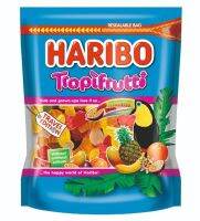 HARIBO Tropifrutti  Jelly Gummt 300 g.  Halal สินค้าจากตุรกี EXP 21/03/24