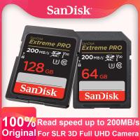 Sandisk Extreme V30 U3โปร4K 1TB 512GB 64GB 128GB 256GB SDXC SDHC Class10 UHS-I 32GB 100M/S การ์ดหน่วยความจำ SD สำหรับ SLR 3D Dv/ Camera