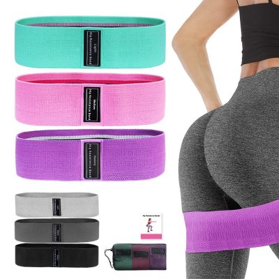Fabric Resistance Hip Booty Bands Glute Thigh Elastic Workout Bands Squat Circle Stretch Fitness Strips Loops Yoga Gym Equipment Exercise Bands