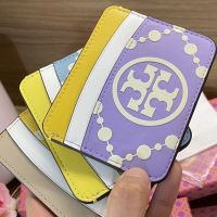 TB card holder printing color tory burchˉcard holder large-capacity coin purse card slot business card holder leather wallet put bank cardTH