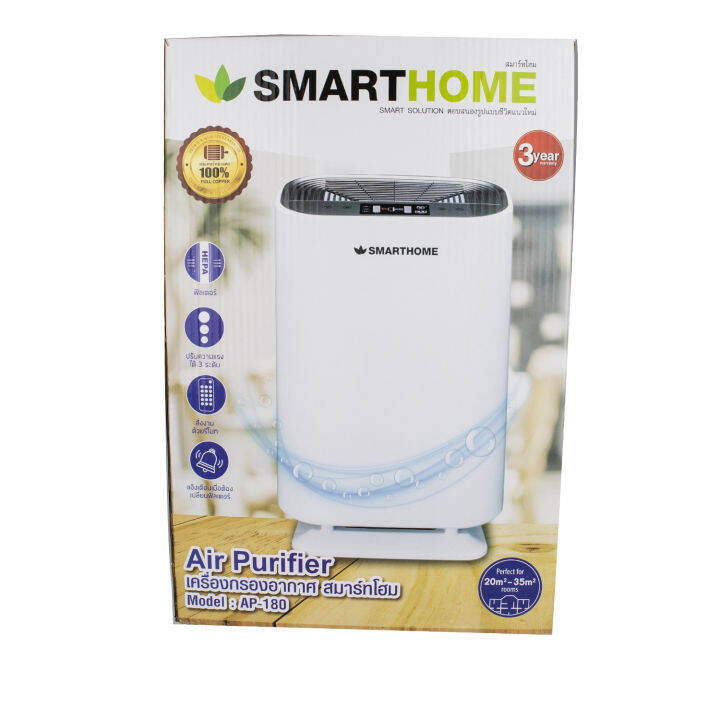 เครื่องฟอกอากาศ-เครื่องกรองอากาศ-เครื่องดัก-อากาศ-เครื่ีองฟอก-pm-2-5-air-purifier-smarthome-รุ่น-ap-ap180