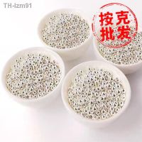 ? ของขวัญ DIY ของขวัญเครื่องประดับ By the gram wholesale s925 silver accessories beads scattered pearl round material false one penalty three DIY manual