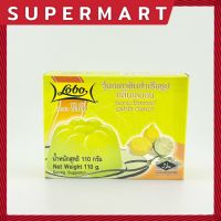 SUPERMART Lobo Lemon flavoured gelatin dessert 110 g. วุ้นเจลาตินสำเร็จรูป กลิ่นเลมอน ตรา โลโบ 110 ก. #1104201