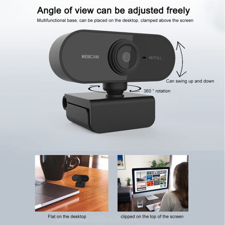 in-stock-jhwvulk-seenda-1080p-เว็บแคมแบบเต็มกล้องเว็บ-hd-สำหรับคอมพิวเตอร์วิดีโอการประชุมชั้นเรียนเว็บแคมพร้อมไมโครโฟน360องศาปรับเว็บแคม-usb-ได้