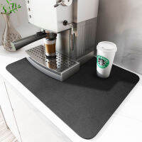 Diatomite ห้องครัว Draining Mat ดูดซับจานกาแฟ Drain Pad บนโต๊ะอาหารพรมห้องน้ำลื่น Quick Dry อาหารเย็น Placemat-ju544982