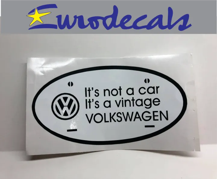 Eurodecals Volkswagen oval vintage cut out sticker | Lazada PH