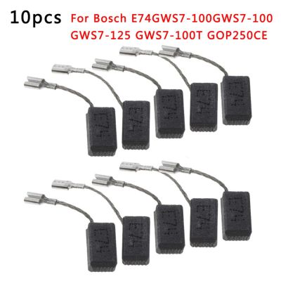 10pcs Carbon Brushes For Bosch E74/GWS7-100/GWS7-100 GWS7-125 GWS7-100T GOP250CE Motor Angle Grinder Accessories Rotary Tool Parts Accessories
