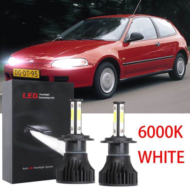 new-ชุดหลอดไฟหน้าฮาโลเจน-led-6000k-1993-6000k-แบบเปลี่ยน-สําหรับ-honda-civic-1992-1995