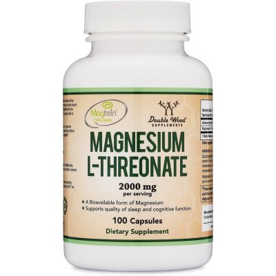 Magnesium L-Threonate - Double Wood supplements (100 Capsules)