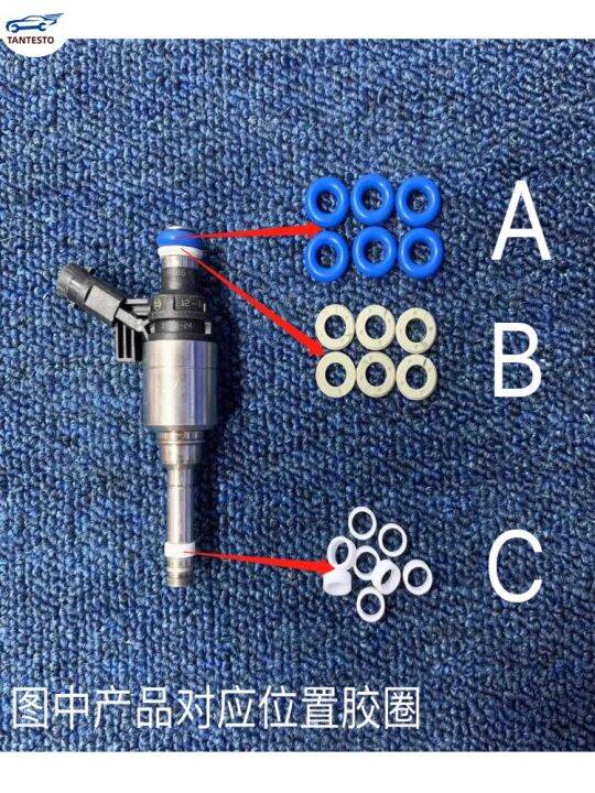 สำหรับ-audi-a6la4la5q5-volkswagen-tiguan-pak-cc-maiteng-1-8t2-0t-หัวฉีดเชื้อเพลิงแหวนหุ้มยางใหม่