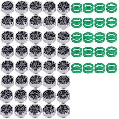 40 Pcs 24mm Kitchen Basin Faucet Aerator Splash-proof Filter Mesh Core Water Saver Outlet Accessories Faucets Kitchen