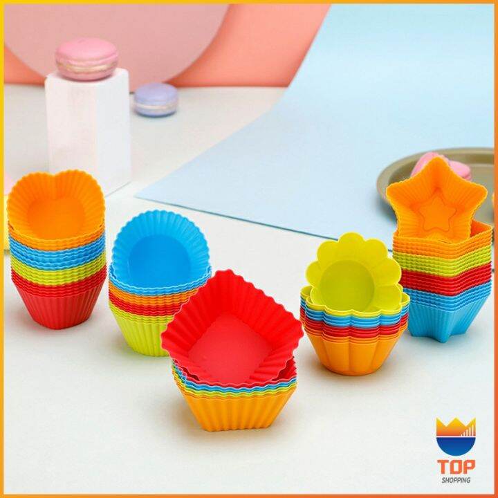 top-พิมพ์ซิลิโคน-พิมพ์ขนม-พิมพ์วุ้น-silicone-cake-cups