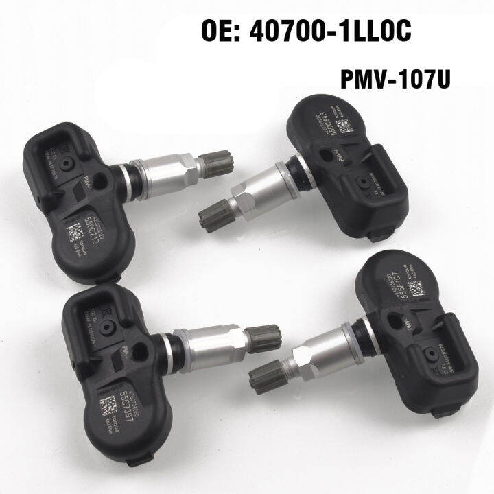 4ชิ้นยางรถยนต์ความดันการตรวจสอบเซ็นเซอร์-tpms-pmv-107u-สำหรับ-infiniti-m35h-m30d-2010-2013สำหรับนิสสันตระเวน2010สำหรับนิสสัน-micra