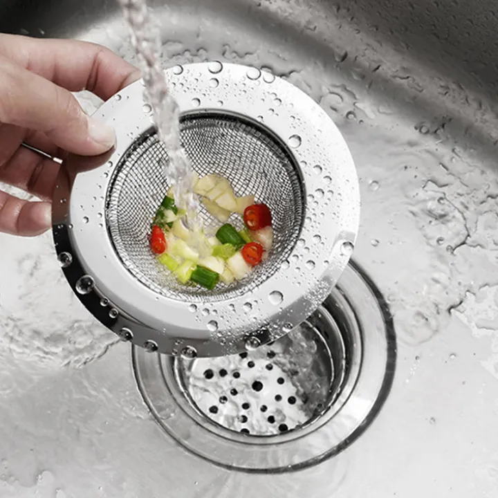 Kitchen Sink Strainer Stainless Sink Filter Bathroom Hair Sewer Outfall ...