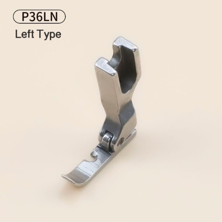 p36n-p36ln-เท้าซิปสำหรับอุตสาหกรรม1เข็มล็อกเย็บเครื่องเย็บผ้าพี่ชายของ-juki-เหล็กทั้งหมดอุปกรณ์เย็บผ้าขาเป็นเส้น