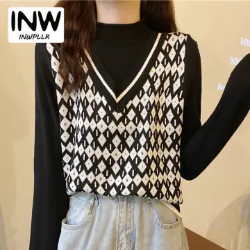 Patlollav Womens Casual Print Colorblock Frill Hem Set Housewear Sexy  Suspender Vest Suit