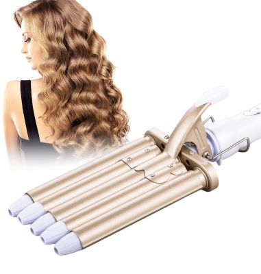 【CC】 5 Hair Curler for Curling Iron Crimper Waver Temperature Adjustable Fast