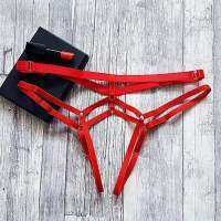 Transpare Ladies Strap Shoulder Gear Open Underwear Panties Brief Harness Thong Crotchles G-String Strappy Women Sexy