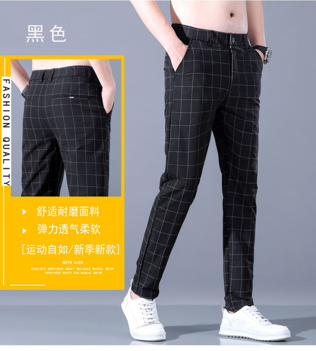 nghg-mall-cool-mens-checkered-new-casual-thin-korean-version-of-the-trend-of-casual-trousers-loose-straight-ice-silk-sweatpants