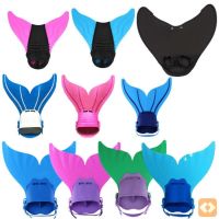 Childrens Mermaid Flippers Swimming Special Girls Diving Tail Training Single Fish