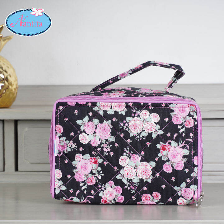 nantita-กระเป๋าใส่เครื่องสำอางทรงสี่เหลี่ยม-bcc457-l