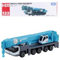 Takara Tomi Long Type Tomica No.133 Kobelco เครนใช้งานได้ทุกพื้นผิว KMG5220 1/113ลูกเต๋าของเล่นมอเตอร์รถยนต์สำหรับโชว์รถโมเดลเหล็ก