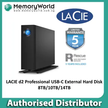 LaCie d2 Professional 8TB External Hard Drive Desktop HDD - USB-C