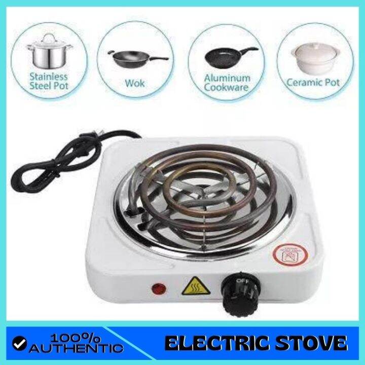 Portable Electric Stove Single Burner 1000W Hot Plate JX1010B (White