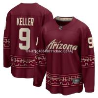 ❣ g40349011chao 037A เสื้อยืดแขนยาว พิมพ์ลาย Jay NHL Arizona Coyotes Keller Jersey Red Hockey พลัสไซซ์