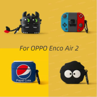 สต็อกพร้อม! เกมคอนโซล &amp; ไดโนเสาร์น้อยสีเขียวสำหรับ OPPO Enco Air 2 เคสหูฟังนุ่ม