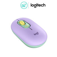 Logitech POP MOUSE with Emoji Wireless &amp; Bluetooth สี Daydream Mint