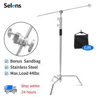 Selens C-Stand สแตนเลสโค้งงอได้ชุดสตูดิโอถ่ายภาพขาตั้งกล้องหนักขาตั้งหลอดไฟอุปกรณ์ประกอบฉากการถ่ายภาพถ่ายภาพ Tripode