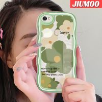 เคส JIUMOO สำหรับ Xiaomi Redmi โน๊ต5A เคส Y1ชั้นหนึ่งลายการ์ตูนดอกไม้แฟชั่นลายคลื่นความคิดสร้างสรรค์เคสโทรศัพท์แบบใสขอบซิลิโคนกล่องกันกระแทกเคสนิ่มโปร่งใสป้องกันเลนส์กล้อง