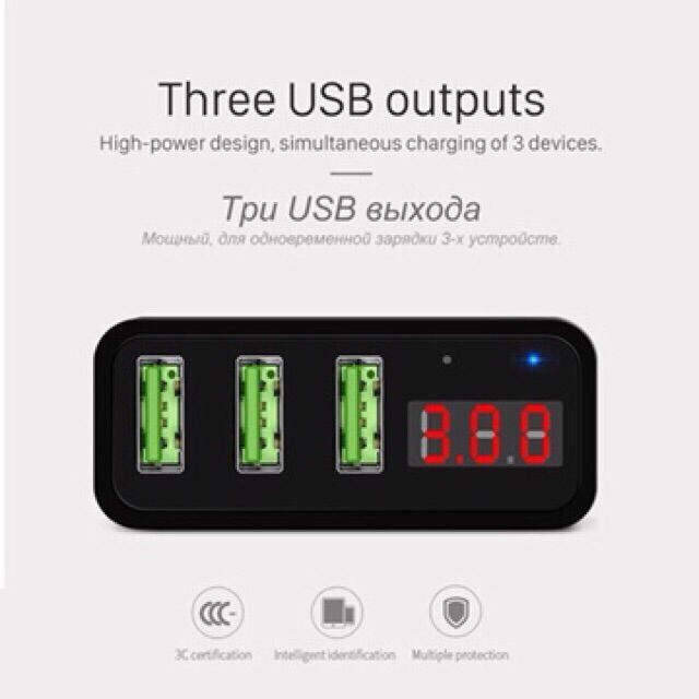 sy-ที่ชาร์จแบต-hoco-c15-5v-3a-3-ports-usb-fast-charging-charger-led-display-adapter-for-iphone-samsung