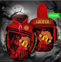 NO.DTT HD045 Manchester United 3D Hoodie PERSONALIZED NAME