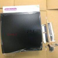 เคสเปลือกเดิมสำหรับ Playstation 3 PS3 Slim Console Faceplate สีดำ