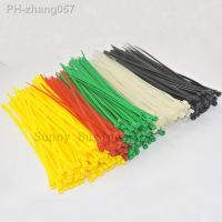 500pcs Yellow Red Green White Black 3x200mm (8inch) Network Nylon Plastic Cable Wire Zip Tie Cord Strap